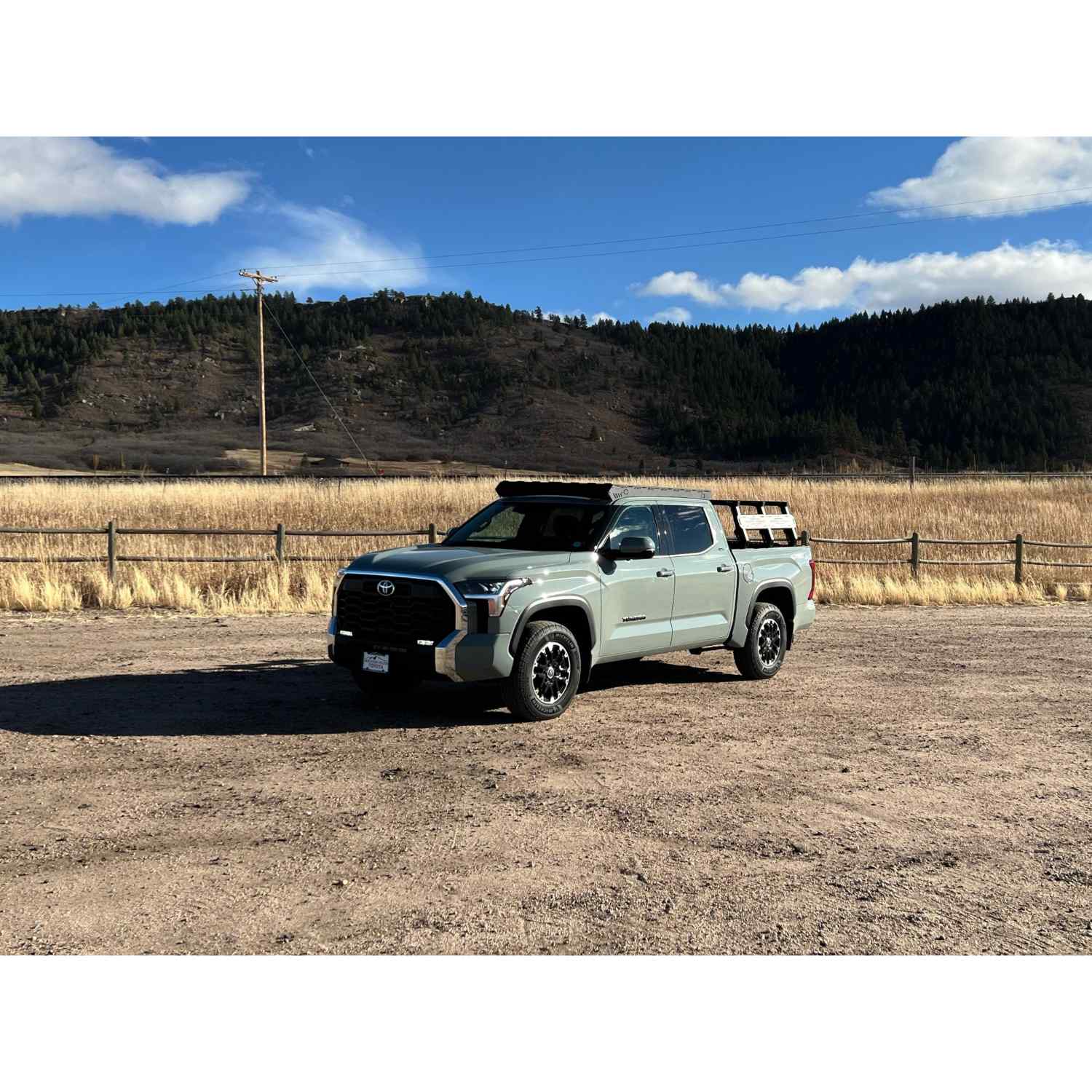 Uptop Overland Bravo 2022+ ToyotaTundra CrewMAX Roof Rack Life Style