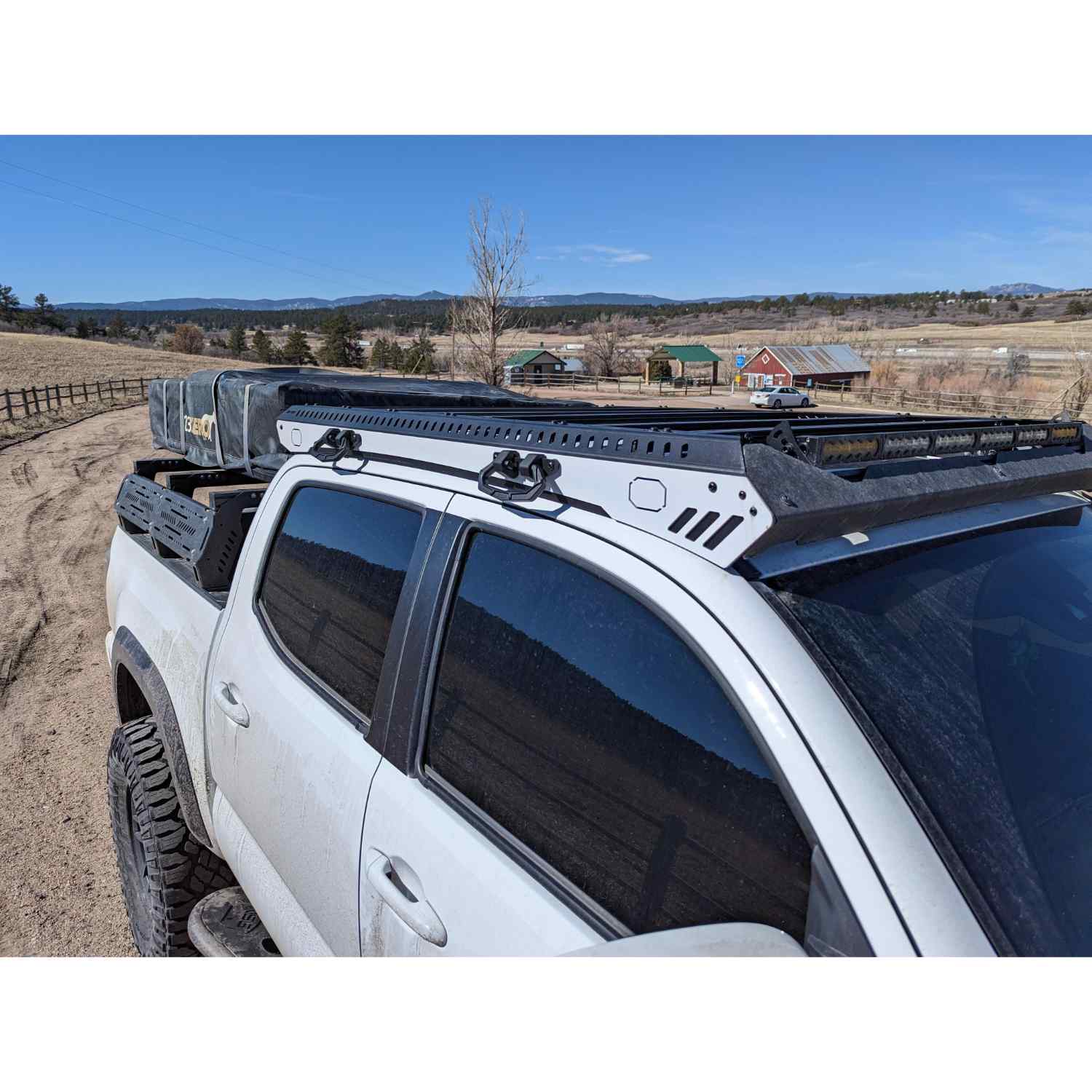 Uptop Overland Zulu 2005-Current  Toyota Tacoma Roof RackTop Side View
