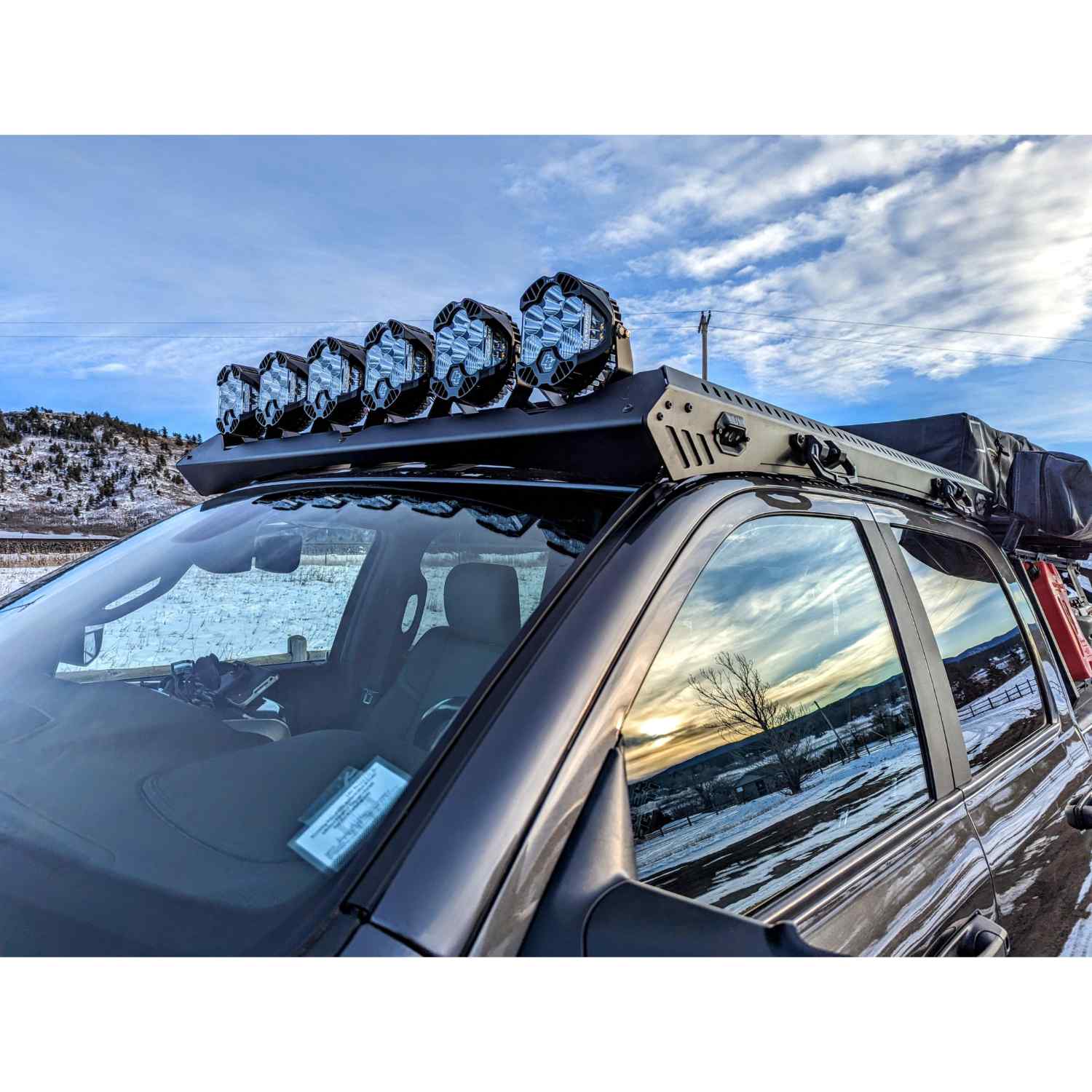 Uptop Overland Zulu Ram 2500 5G Roof Rack Fron View