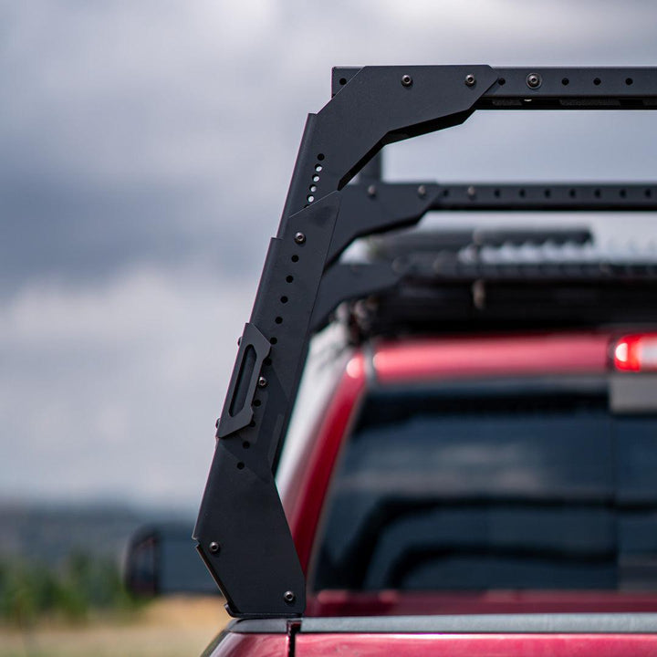 Close up view of the construction of the Workhorse bed rack by upTop