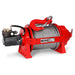 Warrior JR10 22,000lb Red winch with cable on a white background