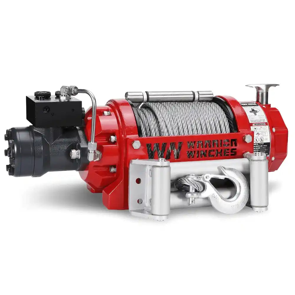 RV10 10,000lb Red and black winch with 'WW Winches' branding on a white background