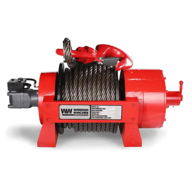 Red Warrior JR30 30 Ton winch on a white background