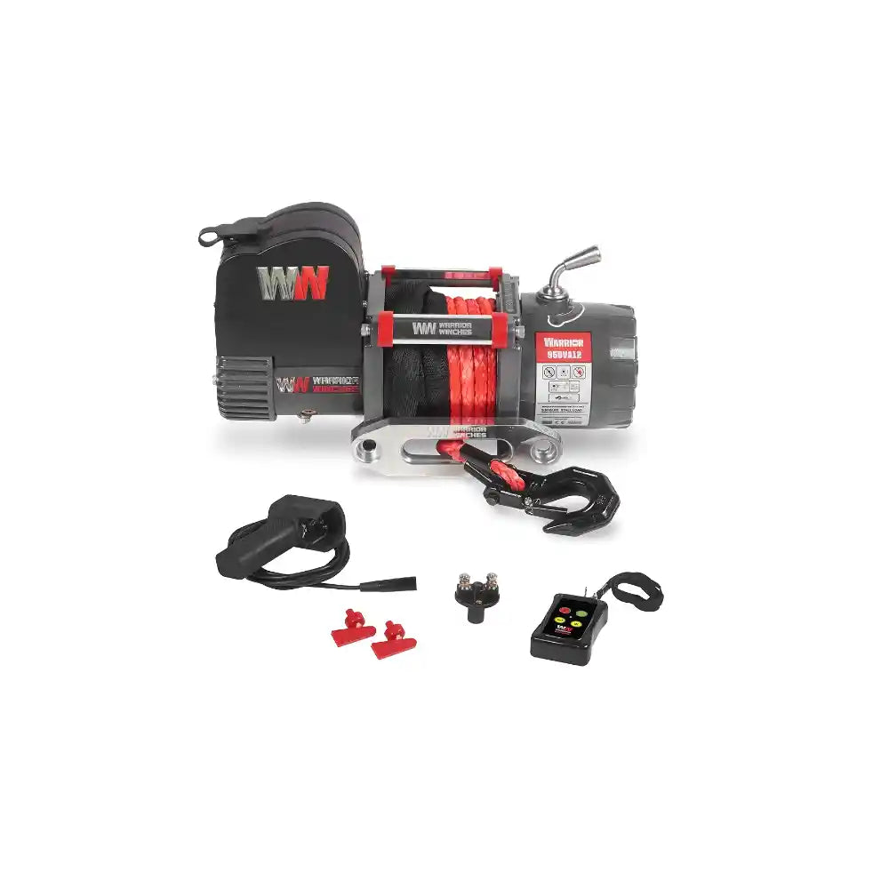 Warrior Samurai Winch kit with components on a white background