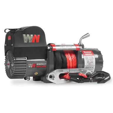 Warrior winch Samurai 9,500lb Short Drum on a white background