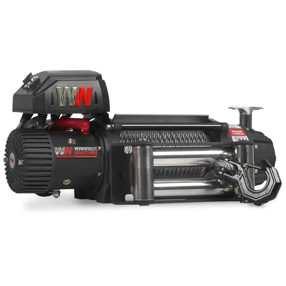 Warrior T1000 12,500lb  Winch on a white background