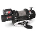 Warrior T1000 25000lb Winch with cable on a white background