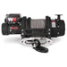 T1000 25,000lb Severe Duty winch with synthetic rope on white background