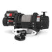 display image of T1000 winch with synthetic rope and hook on white background