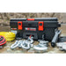 Warrior Winches toolbox with accessories on a wooden surface