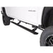 White Silverado HD with AMP PowerStep running boards