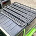 Mounted view of RIVAL Aluminum No-Drill Roof Rack Wrangler JL 2-Door