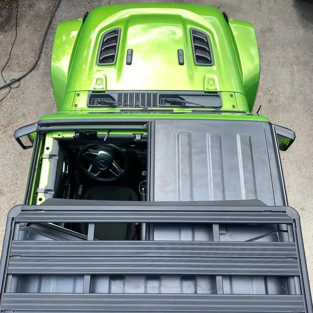 top view of mounted RIVAL Aluminum No-Drill Roof Rack