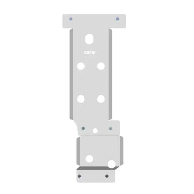 ASFIR 4X4 Chevrolet Silverado 2500/3500 Transmission & Transfer Case Skid Plate - Side View