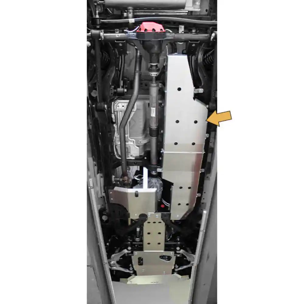 Asfir 4x4 Ford Bronco Fuel Tank Skid Plate - Front View