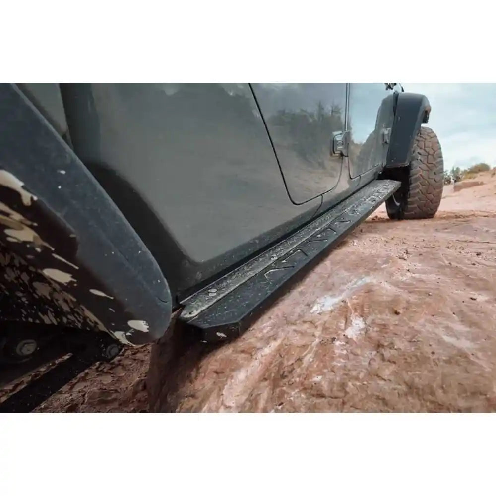 Jeep Gladiator JT Rock Sliders by ASFIR 4X4 installed side view