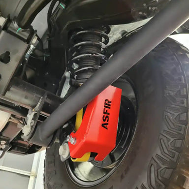 Asfir 4x4 Ford Bronco Rear Shock Protectors Installed