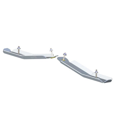 Installed on Ford Bronco - Asfir 4x4 Transmission Crossmember Protector