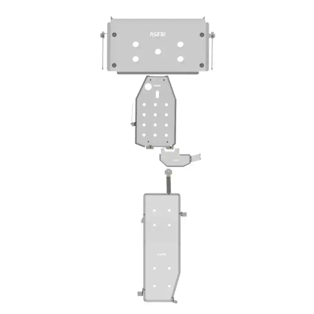 ASFIR 4x4 4-Piece Diesel Skid Plate System Layout