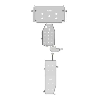 ASFIR 4x4 4-Piece Gas Skid Plate Kit Layout
