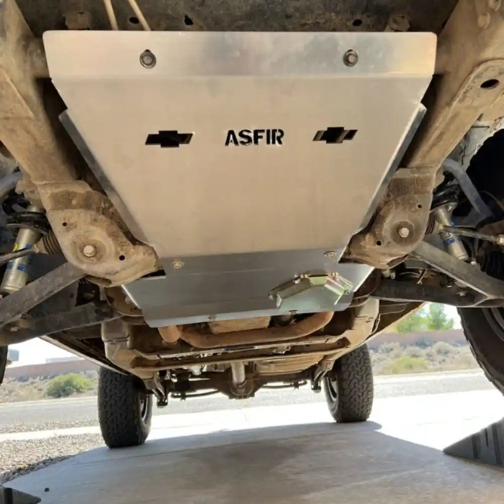 ASFIR Front Skid Plate Bottom View for Silverado and Tahoe