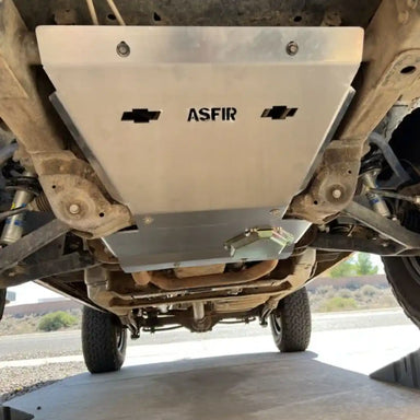 ASFIR Front Skid Plate Bottom View for Silverado and Tahoe