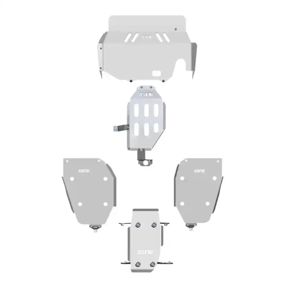 ASFIR Subaru Crosstrek Full Skid Plate Kit Components