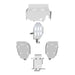 ASFIR Subaru Crosstrek Full Skid Plate Kit Components