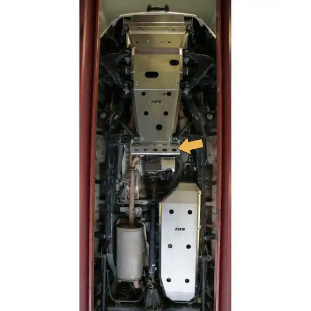 ASFIR 4X4 Exhaust Skid Plate Side Profile
