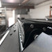 Angled view of the 40” Prinsu Roof Rack bracket kit with light bar installed