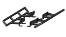 CBI Ford Bronco Rock Sliders - Angled White Background View