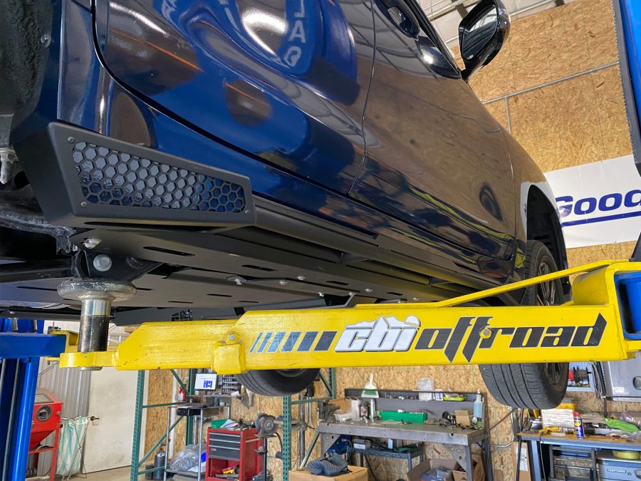 CBI Offroad Lexus LX570 Rock Sliders - Angled View