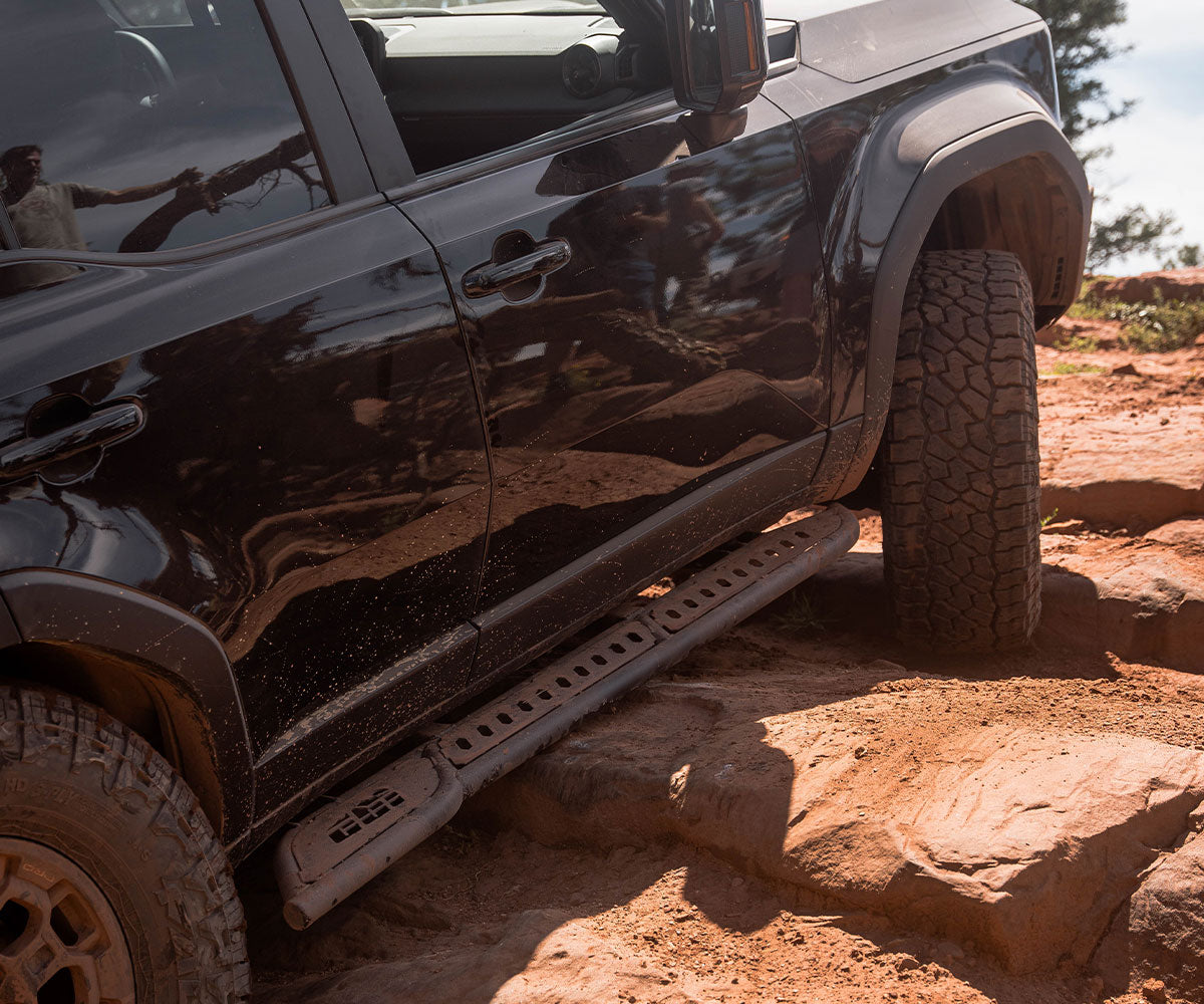 CBI Rock Sliders - Lexus GX550 Kickout Side View