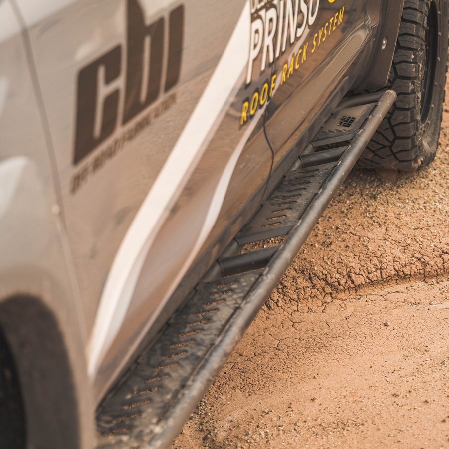 CBI Rock Sliders - Toyota Tundra Overland Side View