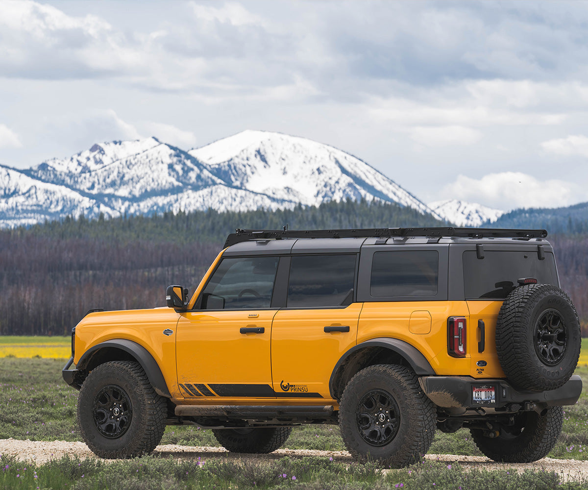 Ford Bronco CBI Rock Sliders - Overland Build Lifestyle Shot