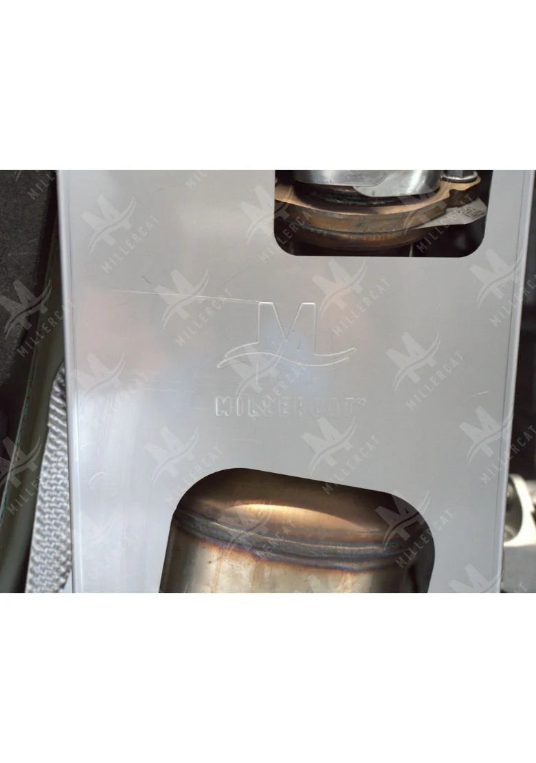 Close-up of MILLERCAT stainless steel Cat Shield