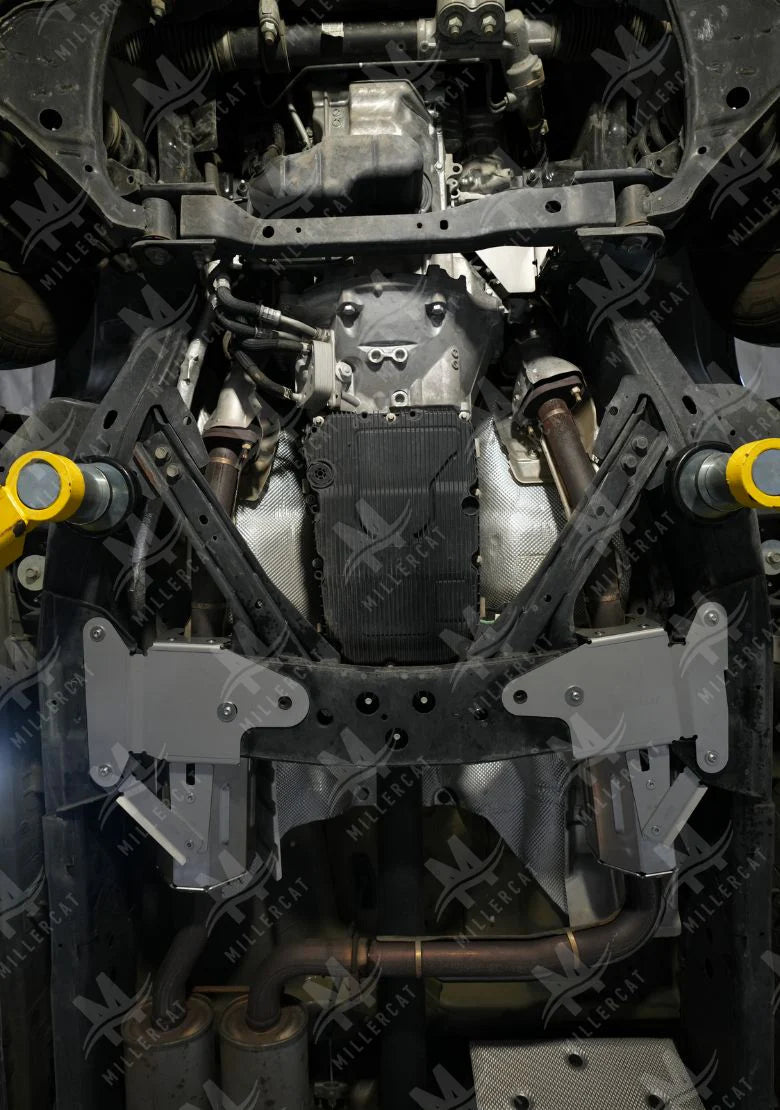 Close-up of a mechanical engine or vehicle component of Frontier.