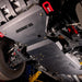 Juggernaut 4Runner skid plate package — close-up of aluminum plate material and edge detail