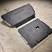 Juggernaut Ford F-150 Raptor engine skid plate, product angle shot showing the 1/4 inch aluminum plate and welded steel brackets
