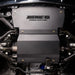 Juggernaut GMC Sierra 1500 engine skid plate, front product angle showing powder-coated black aluminum