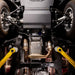 Juggernaut GMC Sierra 1500 engine skid plate showing 3/16 inch steel mounting brackets