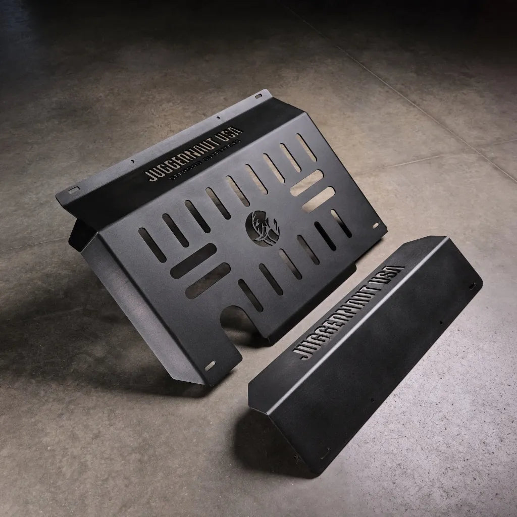 Juggernaut Ram ProMaster front skid plate with rally lip, product photo