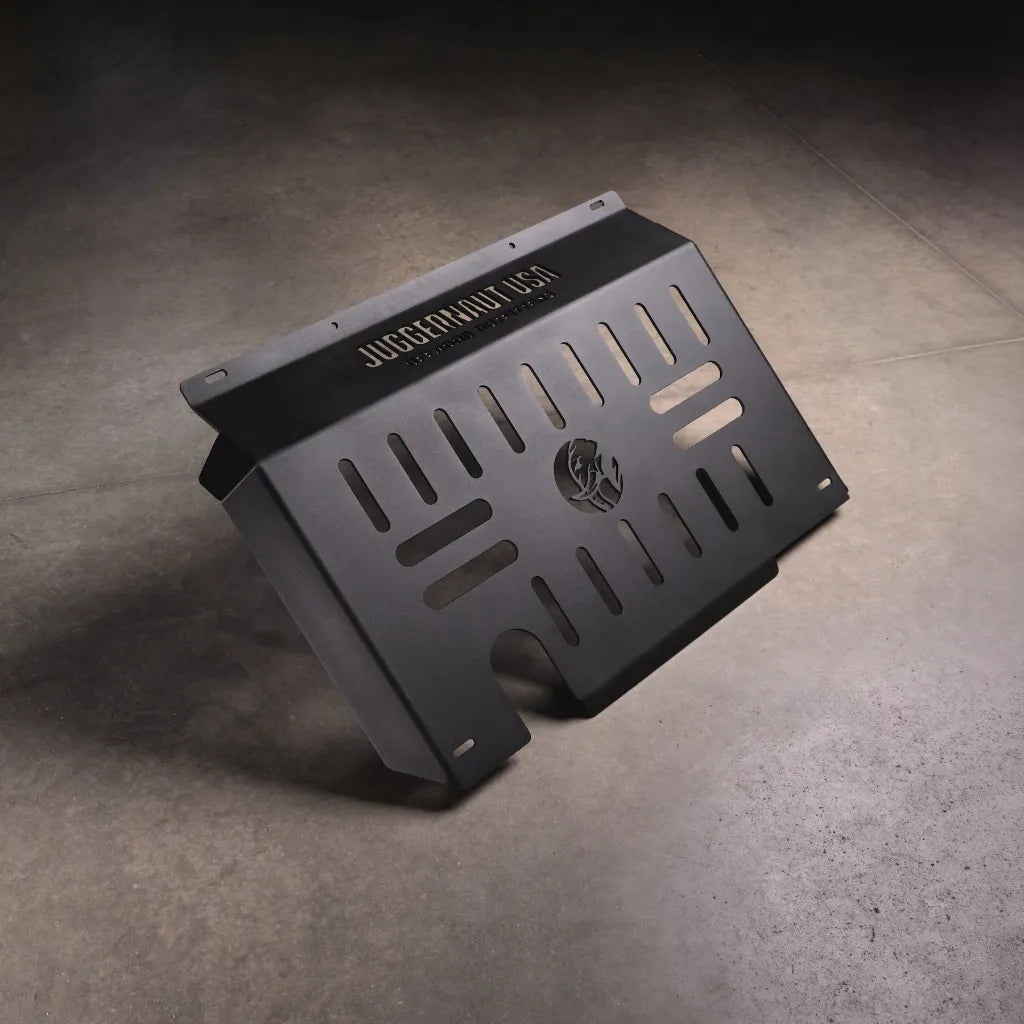 Juggernaut Ram ProMaster front skid plate without rally lip, product photo