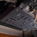 Juggernaut Ram ProMaster front skid plate, front angle on vehicle