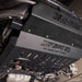 Juggernaut Ram ProMaster front skid plate, oil drain access hole detail
