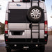 Juggernaut Ram ProMaster rear spare tire rack, product photo
