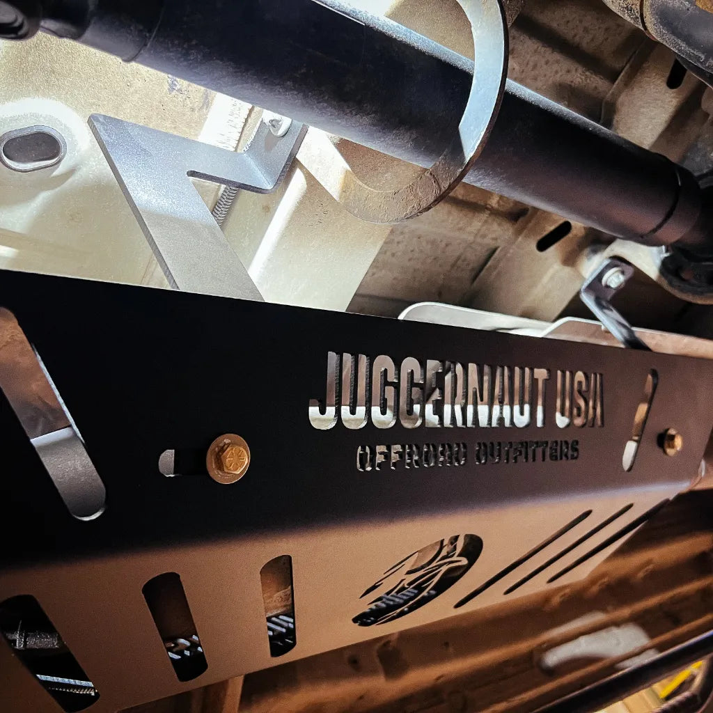 Juggernaut Mercedes Sprinter catalytic converter guard shown from a second angle