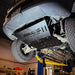 Juggernaut Mercedes Sprinter 4x4 engine and transmission skid plate installed underneath the van