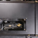 Close-up detail of Juggernaut Super Duty Fuel Tank Skid Plate powder-coated finish