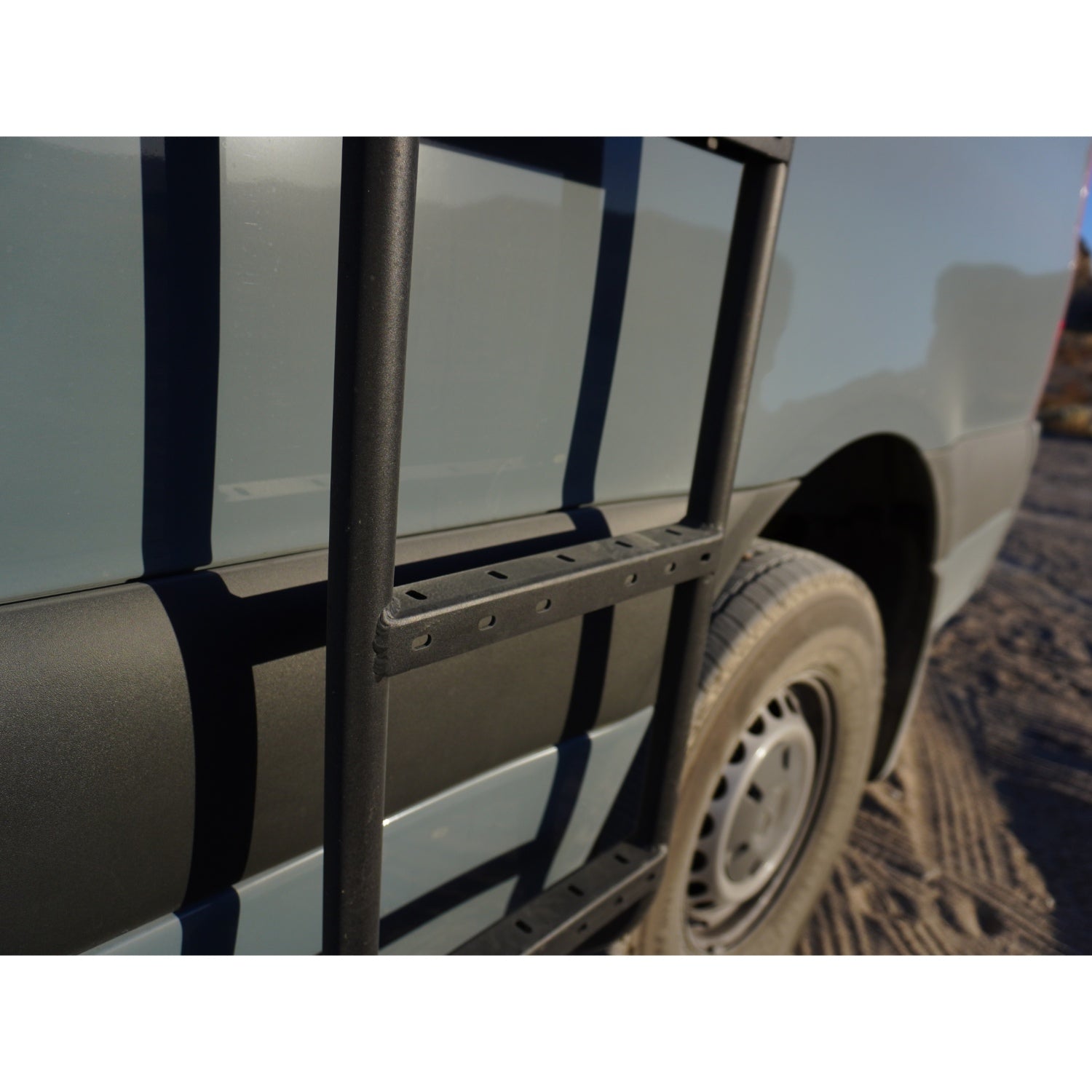 ladder step view close up